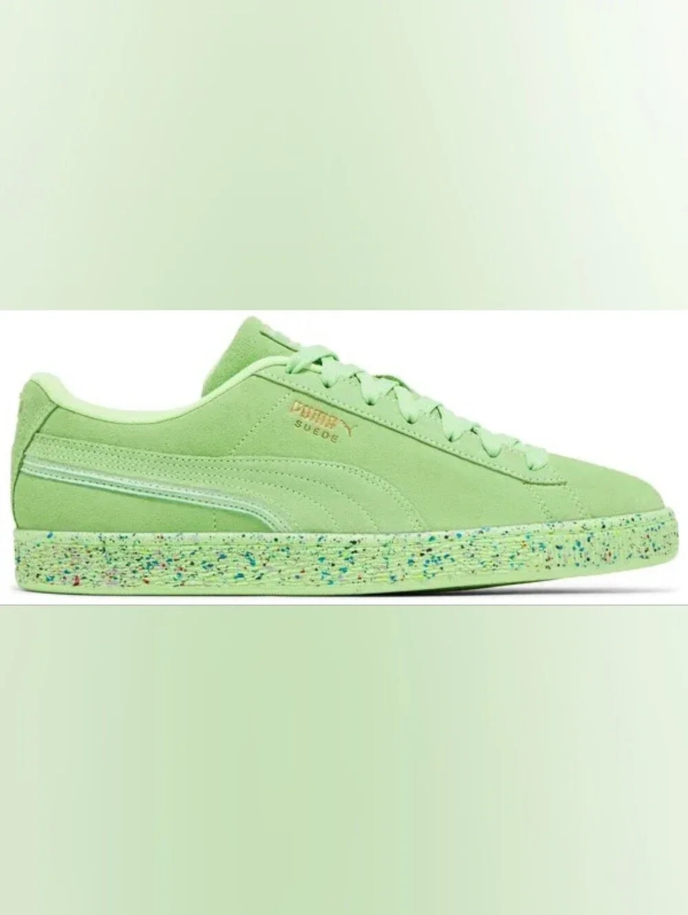 2022 Puma Suede Triplex 'Mono Neon' Mens sneakers size 12 New In Box